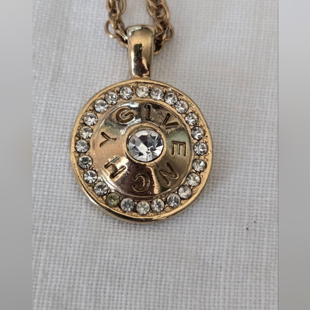 Vtg Givenchy Gold Tone Necklace - Picture 8 of 9